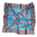 PAÑUELO CACHEMIR AZUL Y MARRON