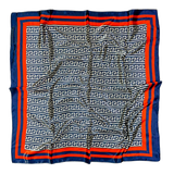 PAÑUELO VERSACE AZUL Y ROJO