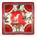 PAÑUELO ROJO Y BLANCO CABALLOS