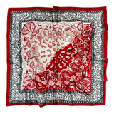 PAÑUELO CASHEMIRE ROJO/NEGRO