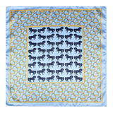 Light blue stirrups and horses handkerchief