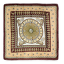FOULARD MARRON CACHEMIRE BEIGE