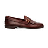 FRINGED LOAFER WITH MOKA BUCKLE