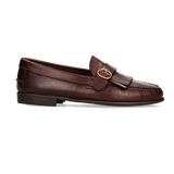 MOCASIN FLECOS Y HEBILLA MOKA