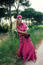 FALDA JARA + PIQUILLO FUXIA LUNARES
