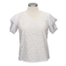 BLUSA PERFORADA MANGA DE CAPA