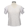 BLUSA PERFORADA MANGA DE CAPA