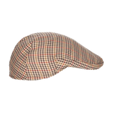 Casquette à carreaux marron JORDA