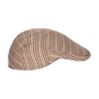 Casquette à carreaux marron JORDA