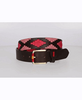 CEINTURE MARRON AVEC BRODERIE ROSE