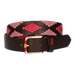 CEINTURE MARRON AVEC BRODERIE ROSE
