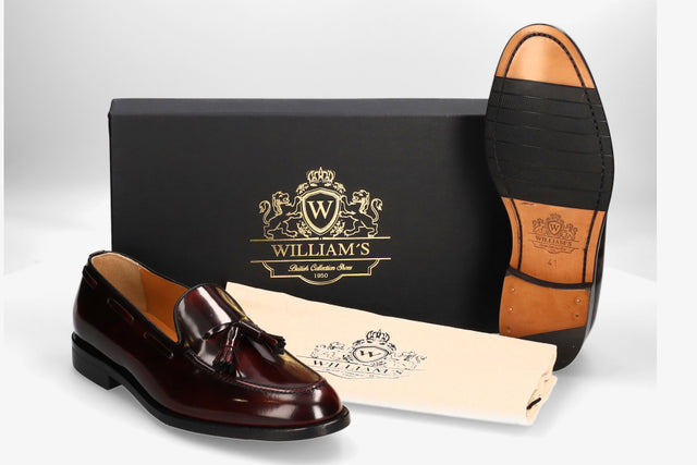 President antique burgundy tassels