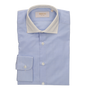 CHEMISE BLEU CLAIR À COL BLANC