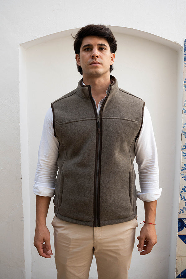 Chaleco Polar Ceniza