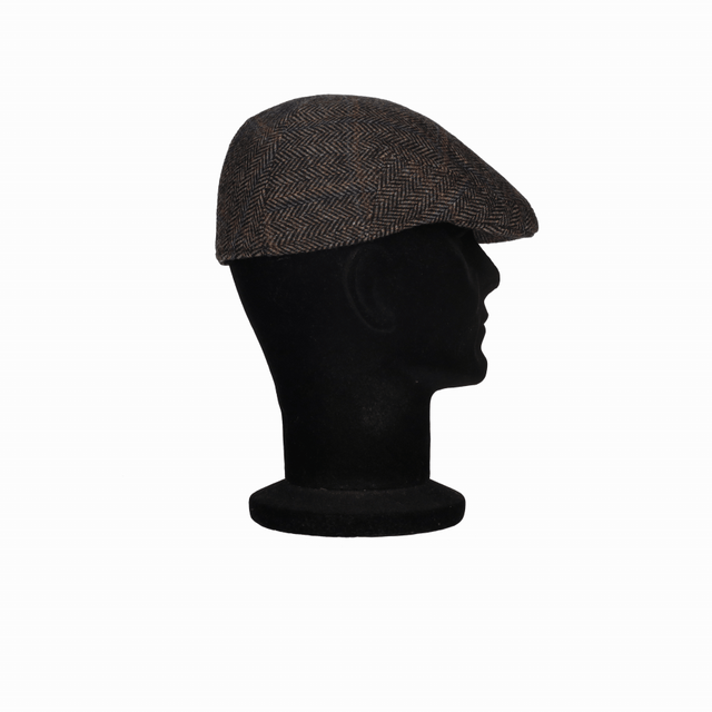 THIN HERRINGBONE CAP GREY