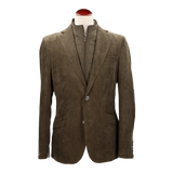 Americana con chaleco verde