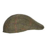 Gorra campera espiga cuadros verdes