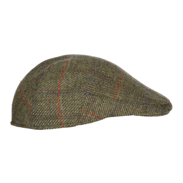 Gorra campera espiga cuadros verdes