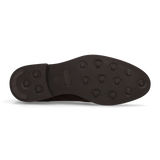 BROWN PERFORATED LACE-UP BOOT