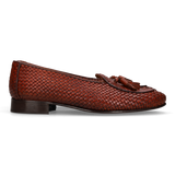 Mocasín trenzado marrón