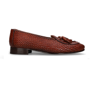BROWN BRAIDED TASSEL LOAFER