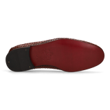 Mocasín trenzado marrón