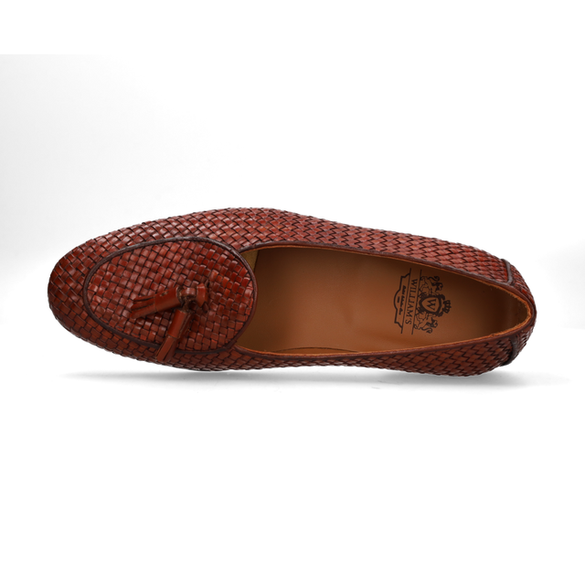 Mocasín trenzado marrón