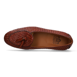 Mocasín trenzado marrón