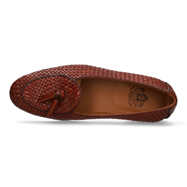 Mocasín trenzado marrón