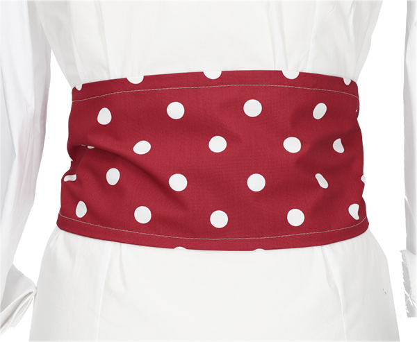 Fajín burdeos lunar grande