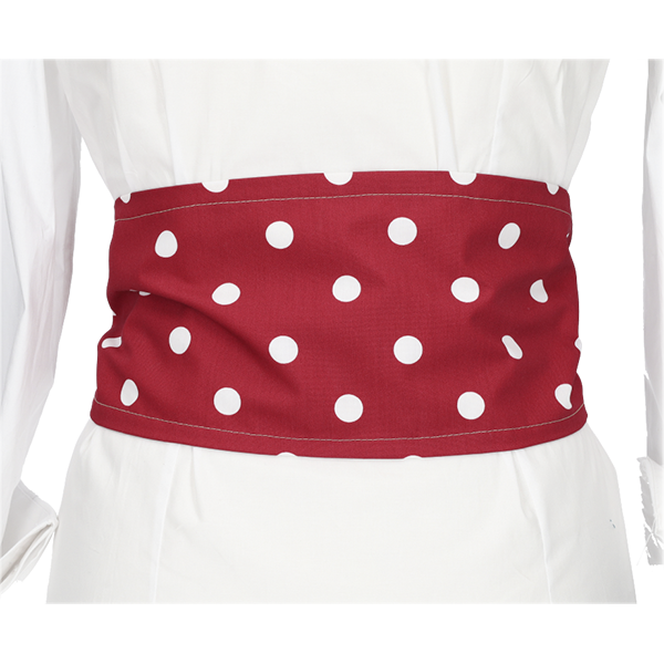 BURGUNDY SASH WITH LARGE POLIS