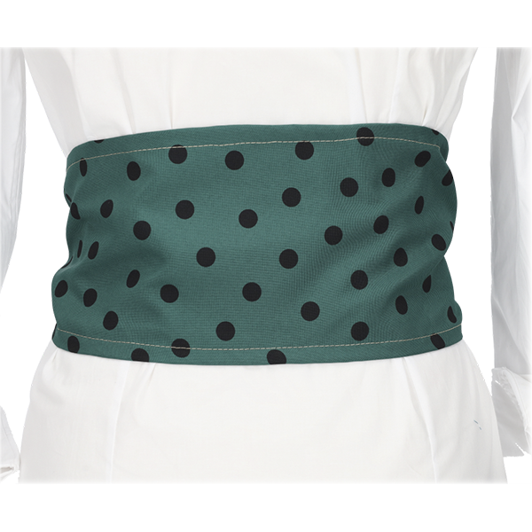 LARGE BLACK LUNA GREEN Sash