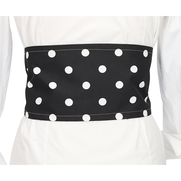 LARGE WHITE LUNAR BLACK Sash