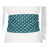 SMALL WHITE POLAR GREEN SASH