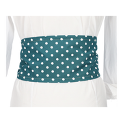 SMALL WHITE POLAR GREEN SASH