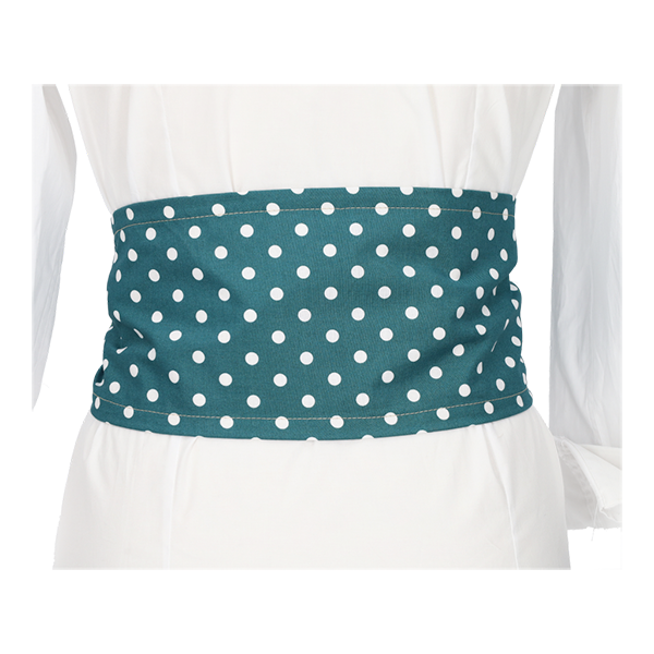 SMALL WHITE POLAR GREEN SASH