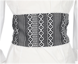 Fajín rombos tonos grises