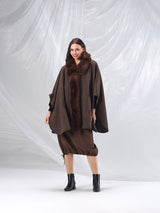 Poncho Pelo Marrón