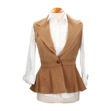 Chaleco Oporto Antelina Tostado
