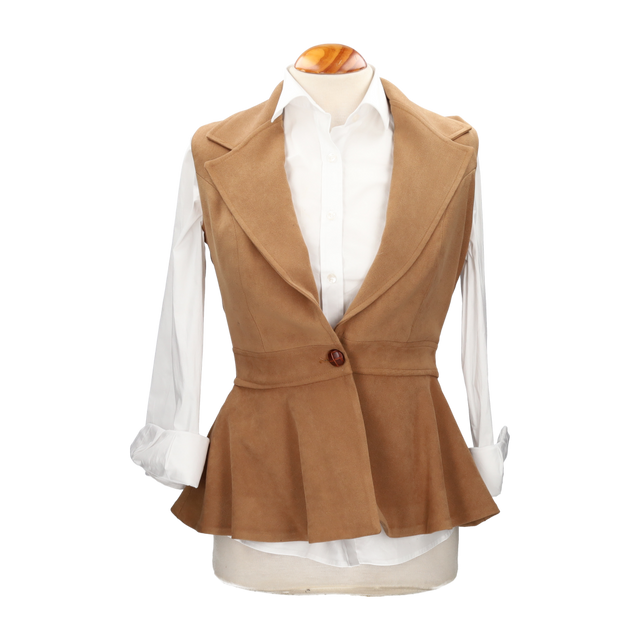 Chaleco Oporto Antelina Tostado