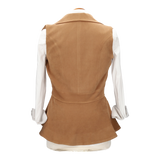 Chaleco Oporto Antelina Tostado