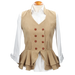 Galatea Beige Suede Vest