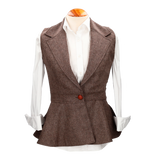 *CHALECO OPORTO MARRON MEZCLILLA