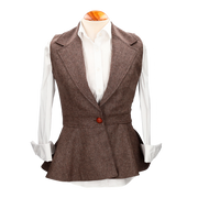 *CHALECO OPORTO MARRON MEZCLILLA