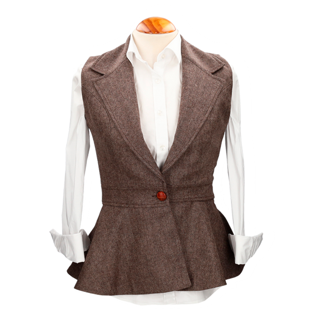 *CHALECO OPORTO MARRON MEZCLILLA
