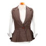 *OPORTO BROWN DENIM VEST
