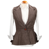 *OPORTO BROWN DENIM VEST