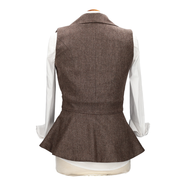 Chaleco Oporto Mezclilla Marrón