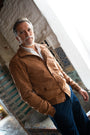 CAMEL SUEDE JACKET