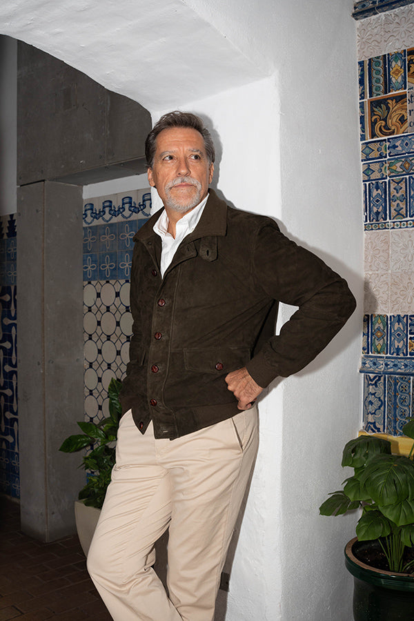 Sevilla green suede jacket